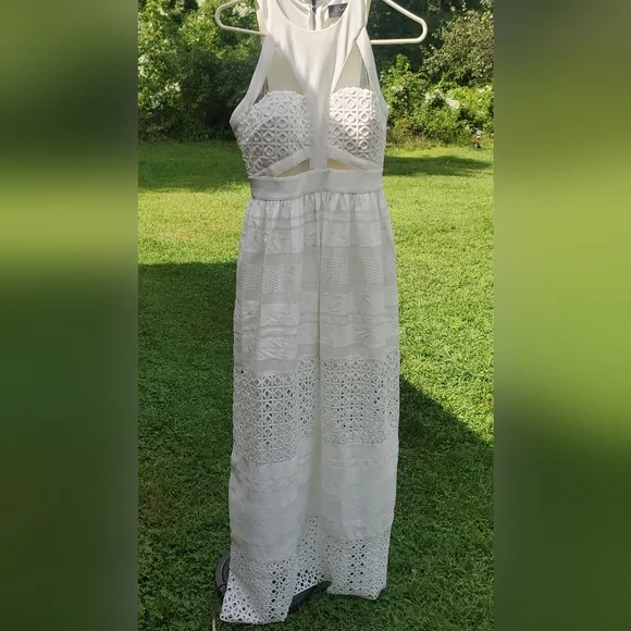 maxi champagne dress Kaycee Drop Waist Maxi Dress Champagne